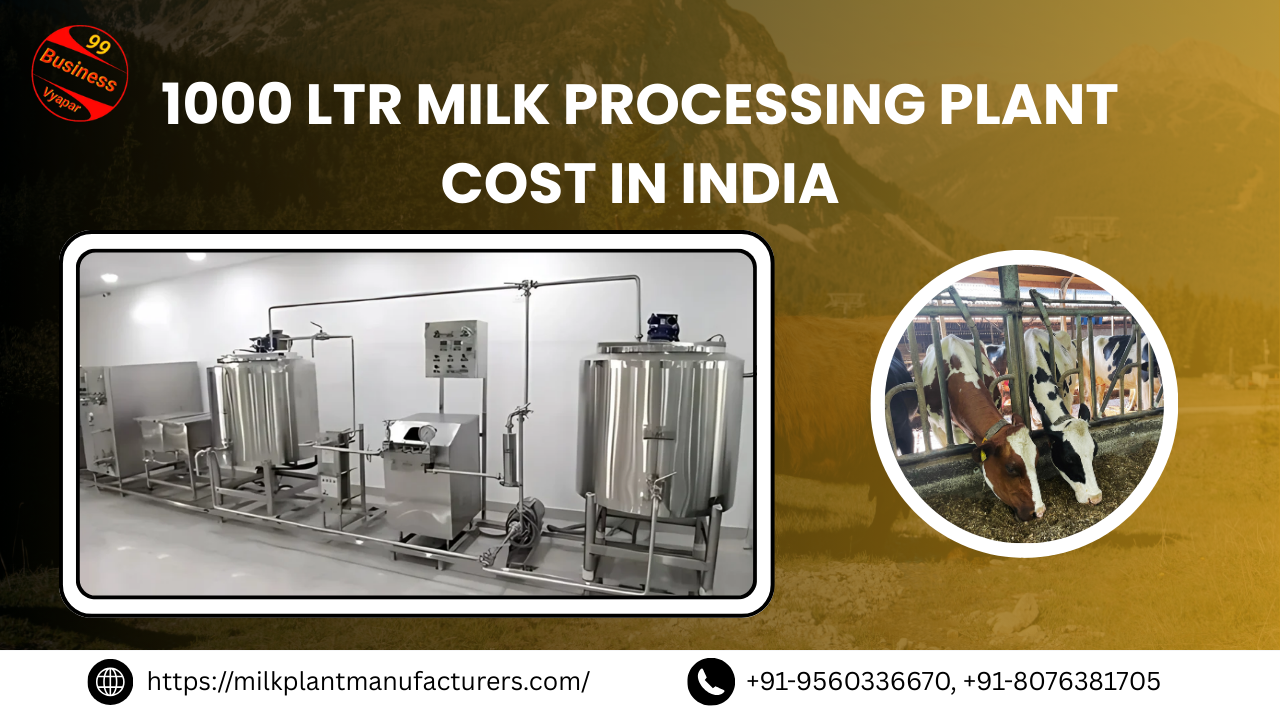 Read more about the article 1000 Ltr Milk Processing Plant Cost in India